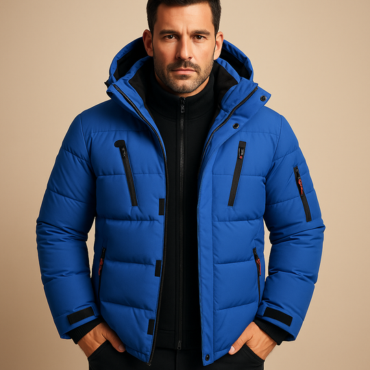 Wade - Men's Waterproof Winter Coat with Hood and Insulation 0