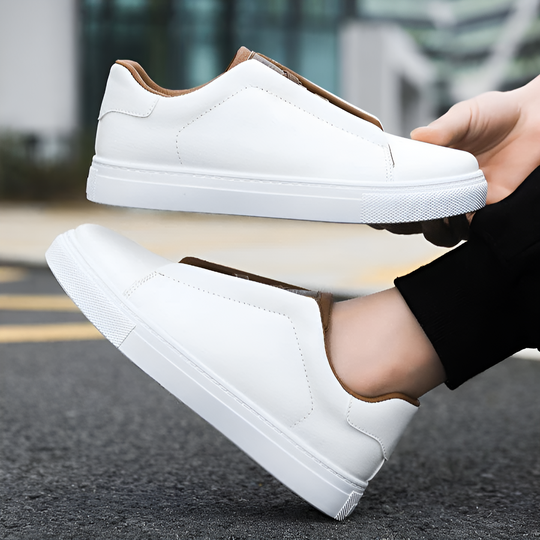 Tim | Stylische umweltfreundliche vegane Leder-Sneaker für ganztäglichen Komfort