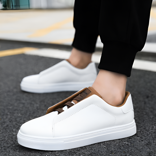 Tim | Stylische umweltfreundliche vegane Leder-Sneaker für ganztäglichen Komfort