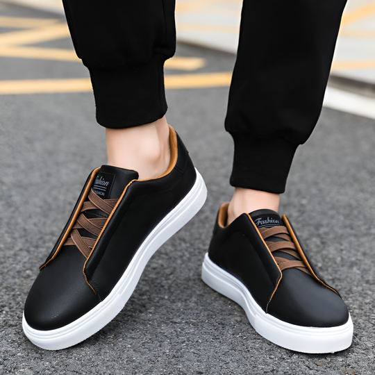 Tim | Stylische umweltfreundliche vegane Leder-Sneaker für ganztäglichen Komfort