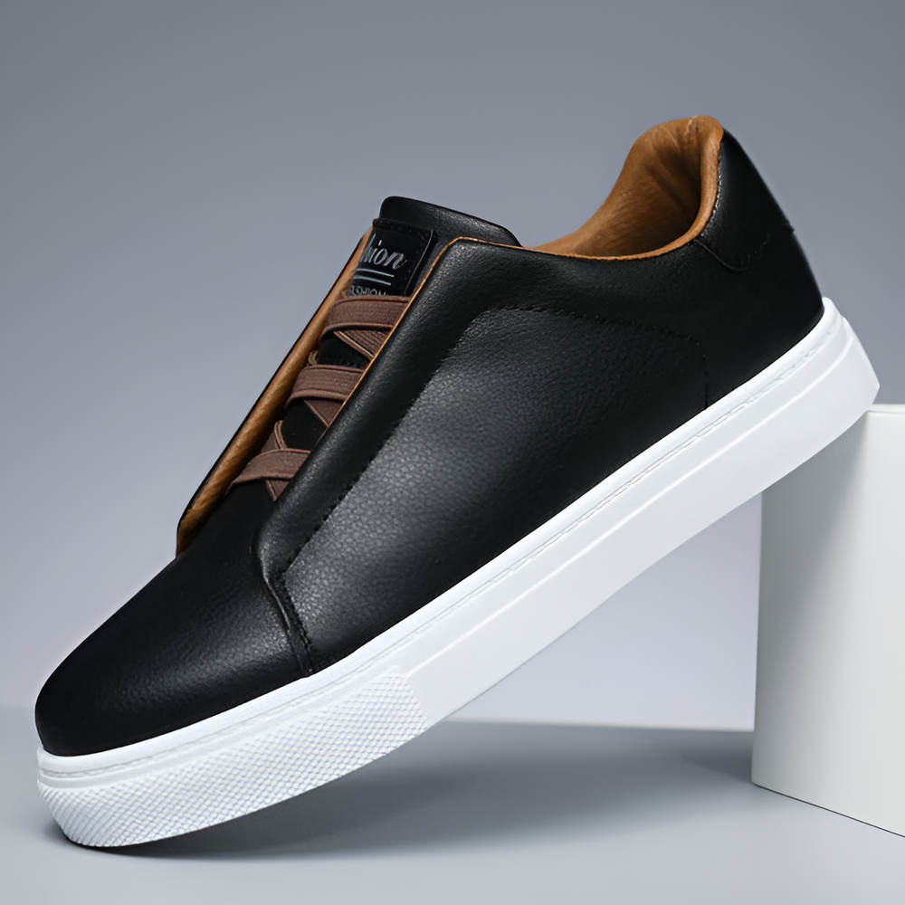 Tim | Stylische umweltfreundliche vegane Leder-Sneaker für ganztäglichen Komfort