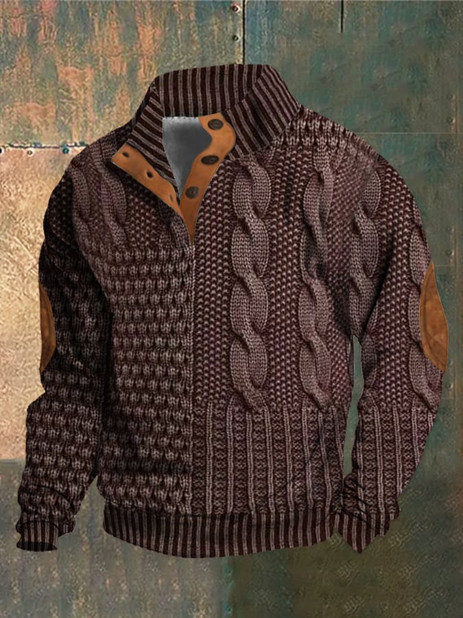 Caltex | Stilvoller Patchwork-Strickpullover für Komfort und Wärme