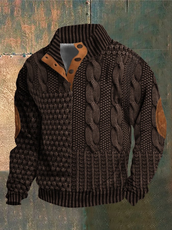 Caltex | Stilvoller Patchwork-Strickpullover für Komfort und Wärme