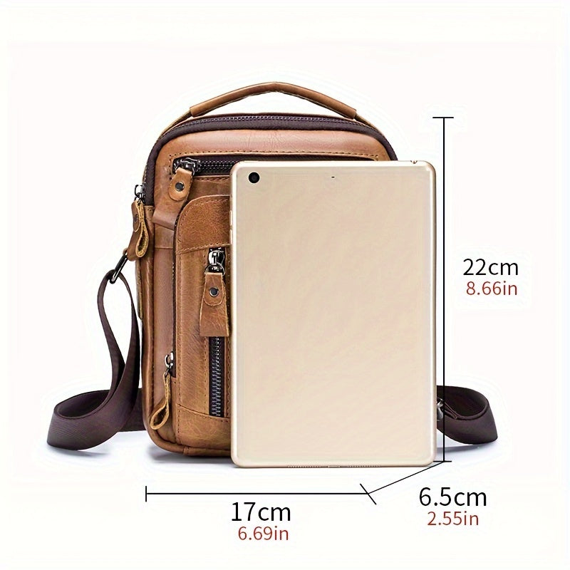 Winston | Stylish Vintage Leather Sling Bag for Men