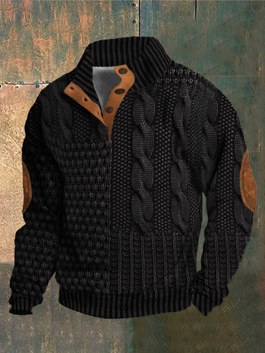 Caltex | Stilvoller Patchwork-Strickpullover für Komfort und Wärme