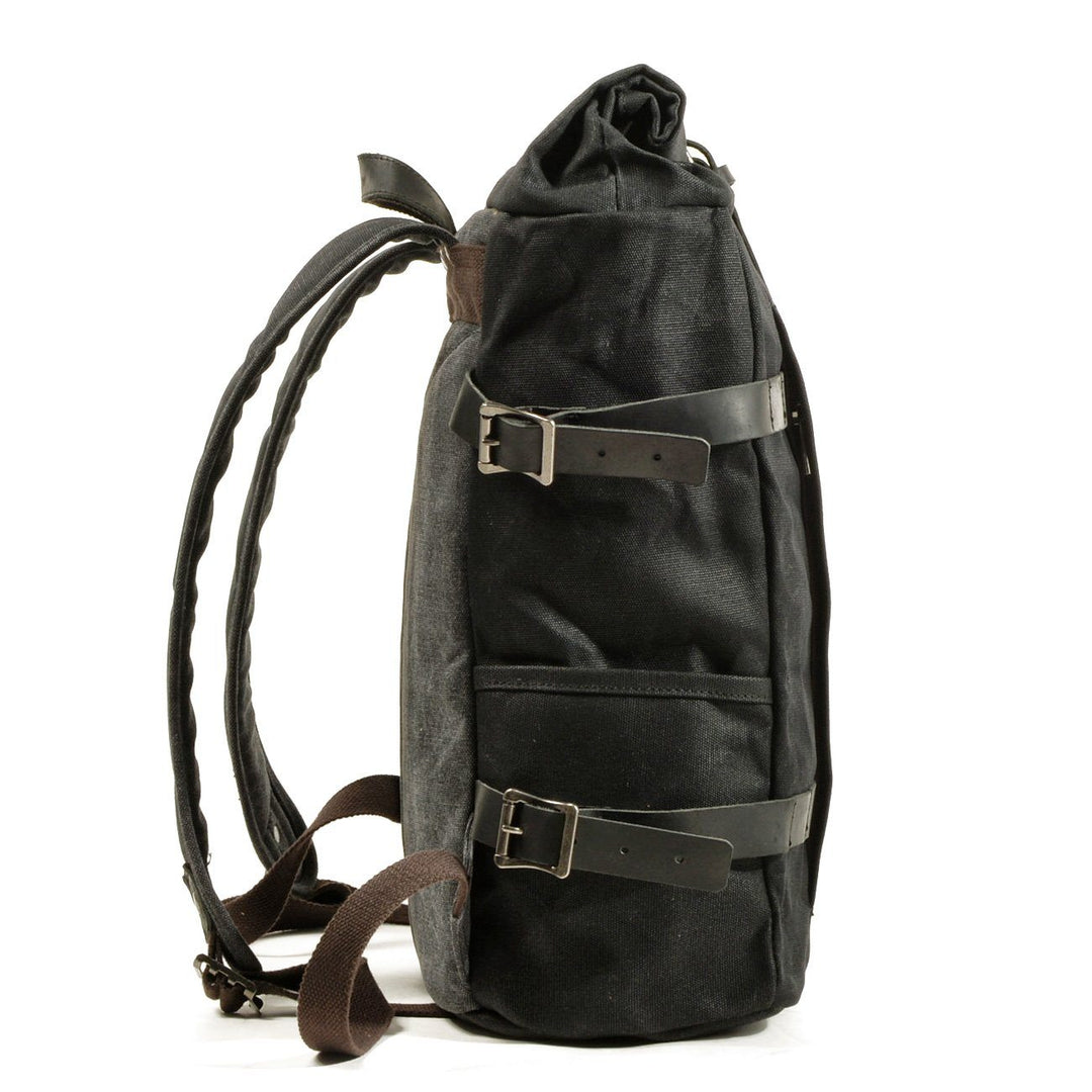 Nottingham | Robuster Canvas-Motorrad-Rucksack mit stylischem Design