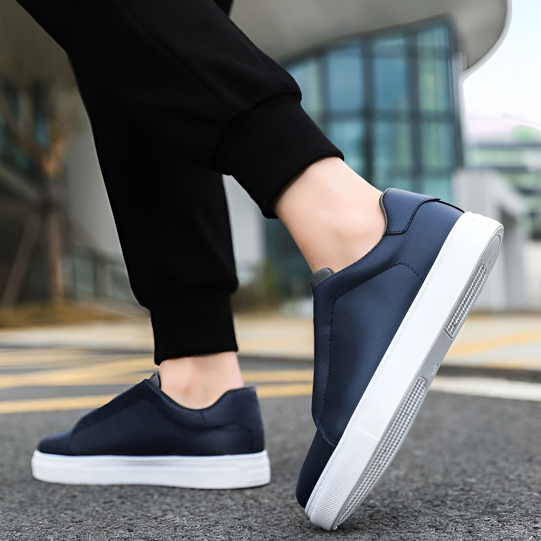 Tim | Stylische umweltfreundliche vegane Leder-Sneaker für ganztäglichen Komfort