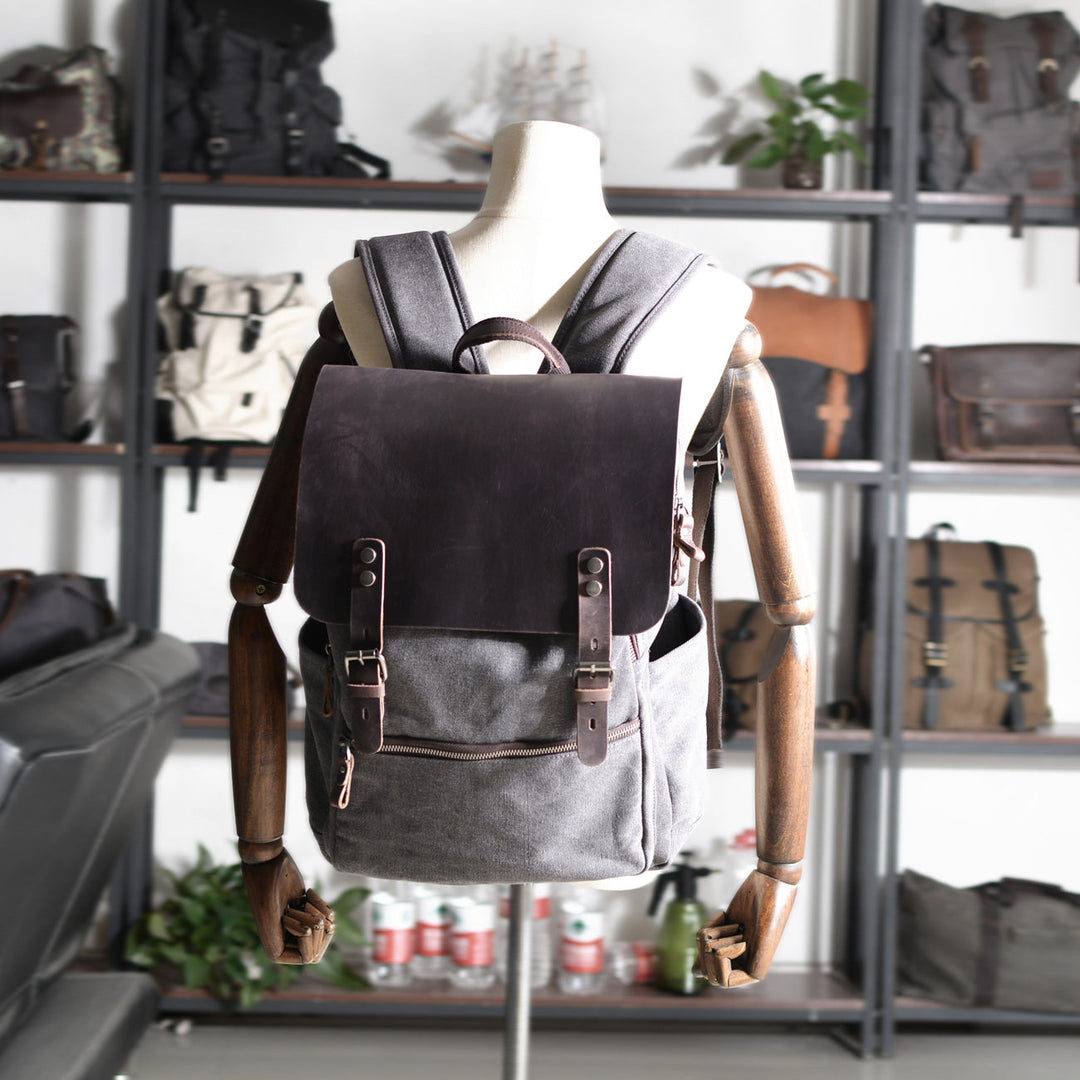 Cambridge | Robuste Baumwoll-Canvas-Rucksack für den täglichen Gebrauch