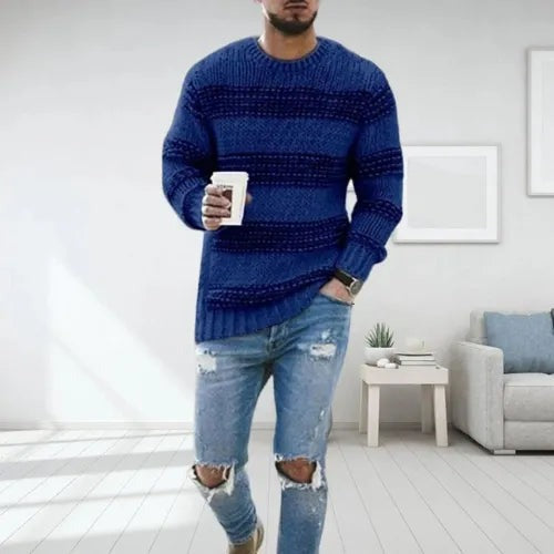 Denver | Cozy Striped Knit Sweater for Men, Stylish & Warm