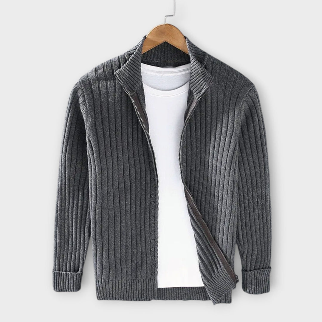 Casper | Stylish Ribbed Lightweight Cardigan for Men