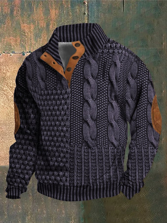 Caltex | Stilvoller Patchwork-Strickpullover für Komfort und Wärme