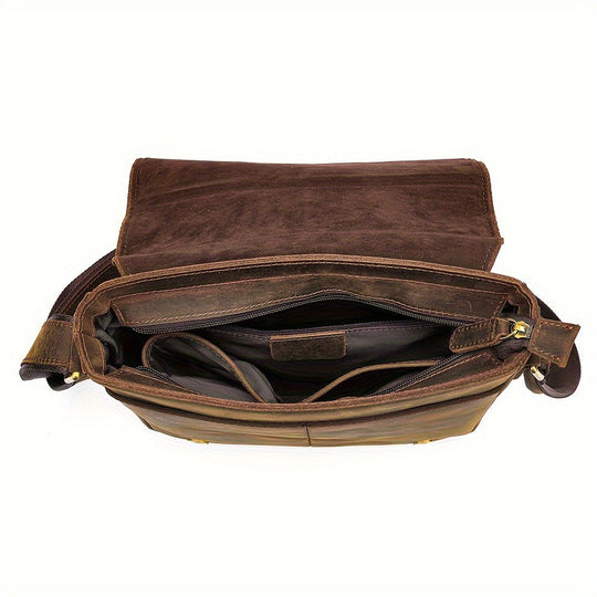 Weston | Klassische Leder-Umhängetasche mit strapazierfähigem Design