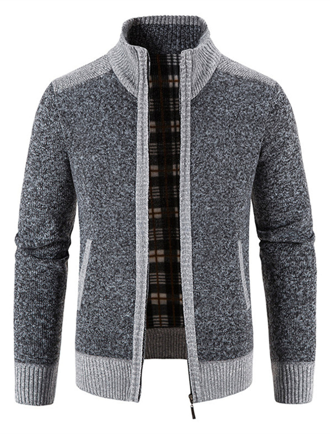 Sascha | Gemütliche, modische, vielseitige Strickfleece-Strickjacke
