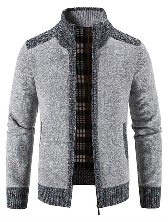 Sascha | Gemütliche, modische, vielseitige Strickfleece-Strickjacke