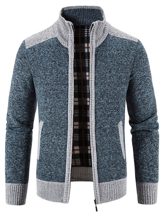 Sascha | Gemütliche, modische, vielseitige Strickfleece-Strickjacke