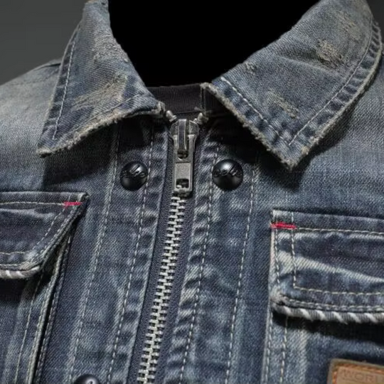 Nathan | Trendige Herren-Denimjacke mit Komfortschnitt