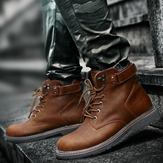 Atreus | Stylish Leather Boots with Straps for Comfort and Durability
