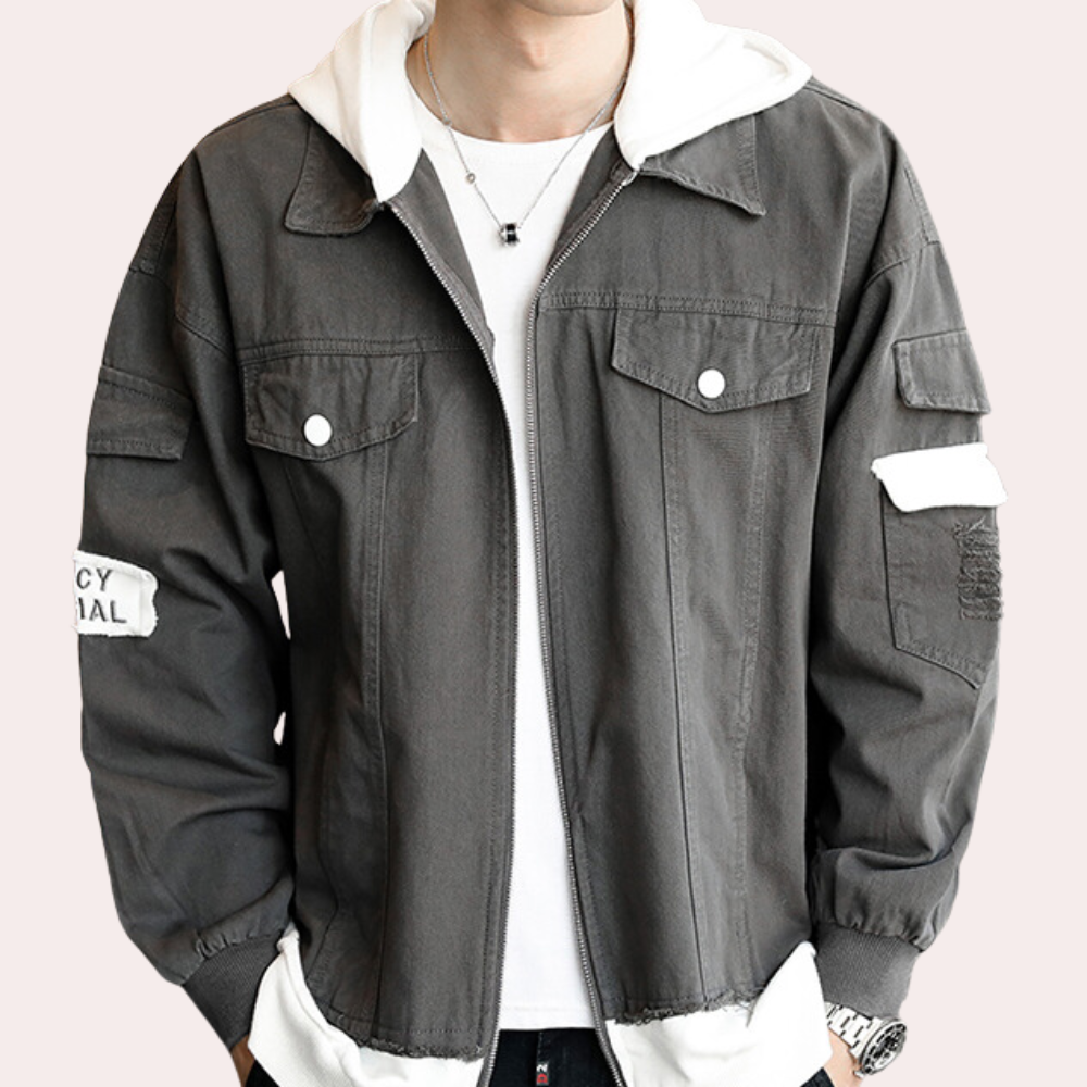 Milen | Stilvoller Denim-Hoodie für Herren