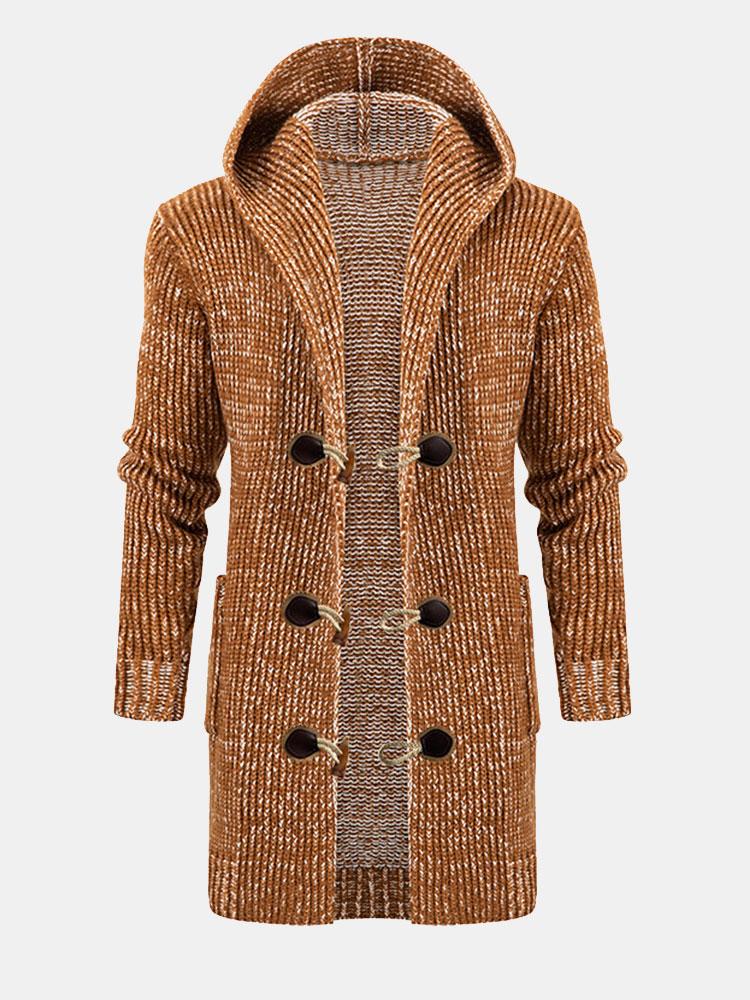 Brimson | Stilvoller langer Kapuzen-Cardigan mit Schnalle