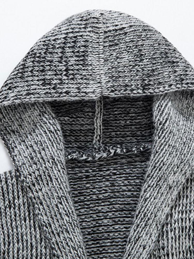 Brimson | Stilvoller langer Kapuzen-Cardigan mit Schnalle
