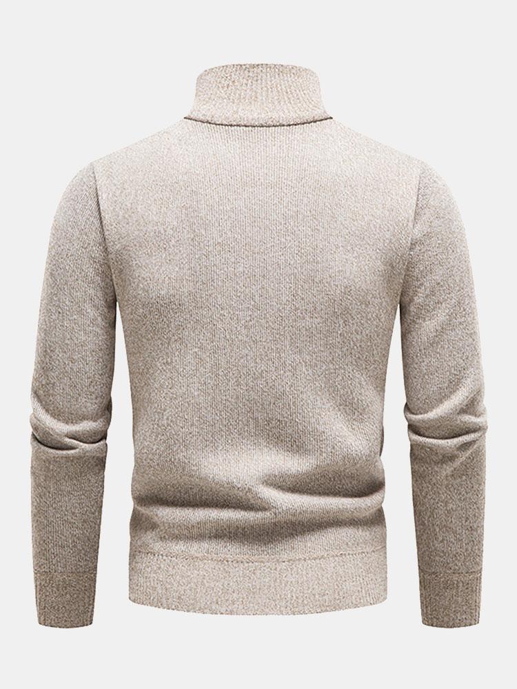 Lorenz | Stilvoller Halb-Reißverschluss-Pullover mit Kontrasttaschen