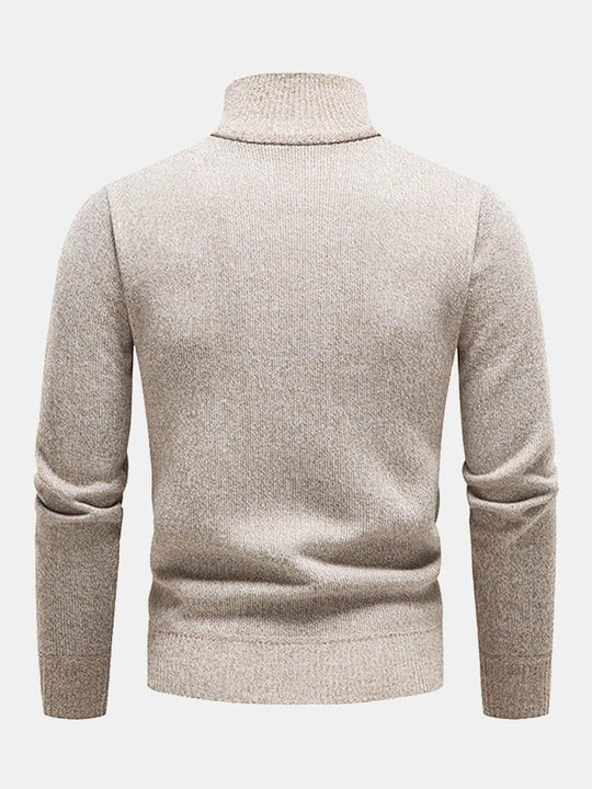 Lorenz | Stilvoller Halb-Reißverschluss-Pullover mit Kontrasttaschen