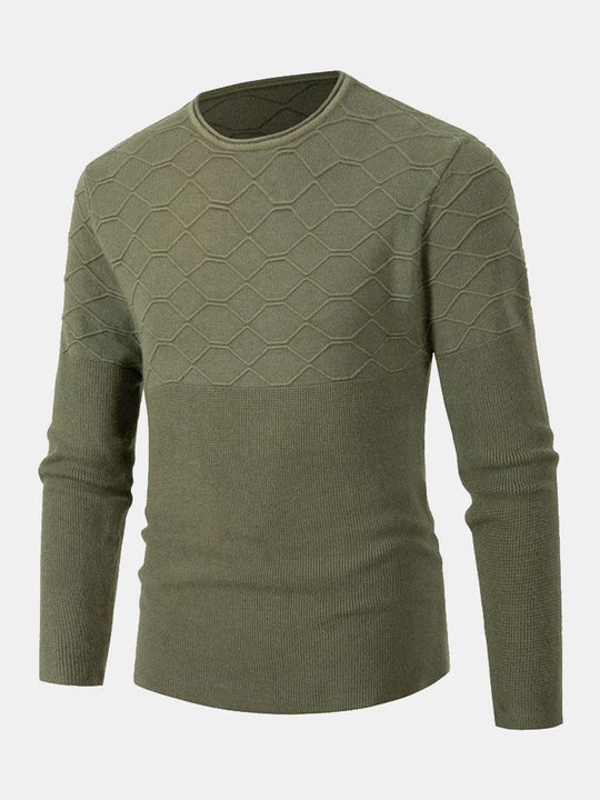 Celzo | Stylish Slim Fit Knitted Crew Neck Sweater