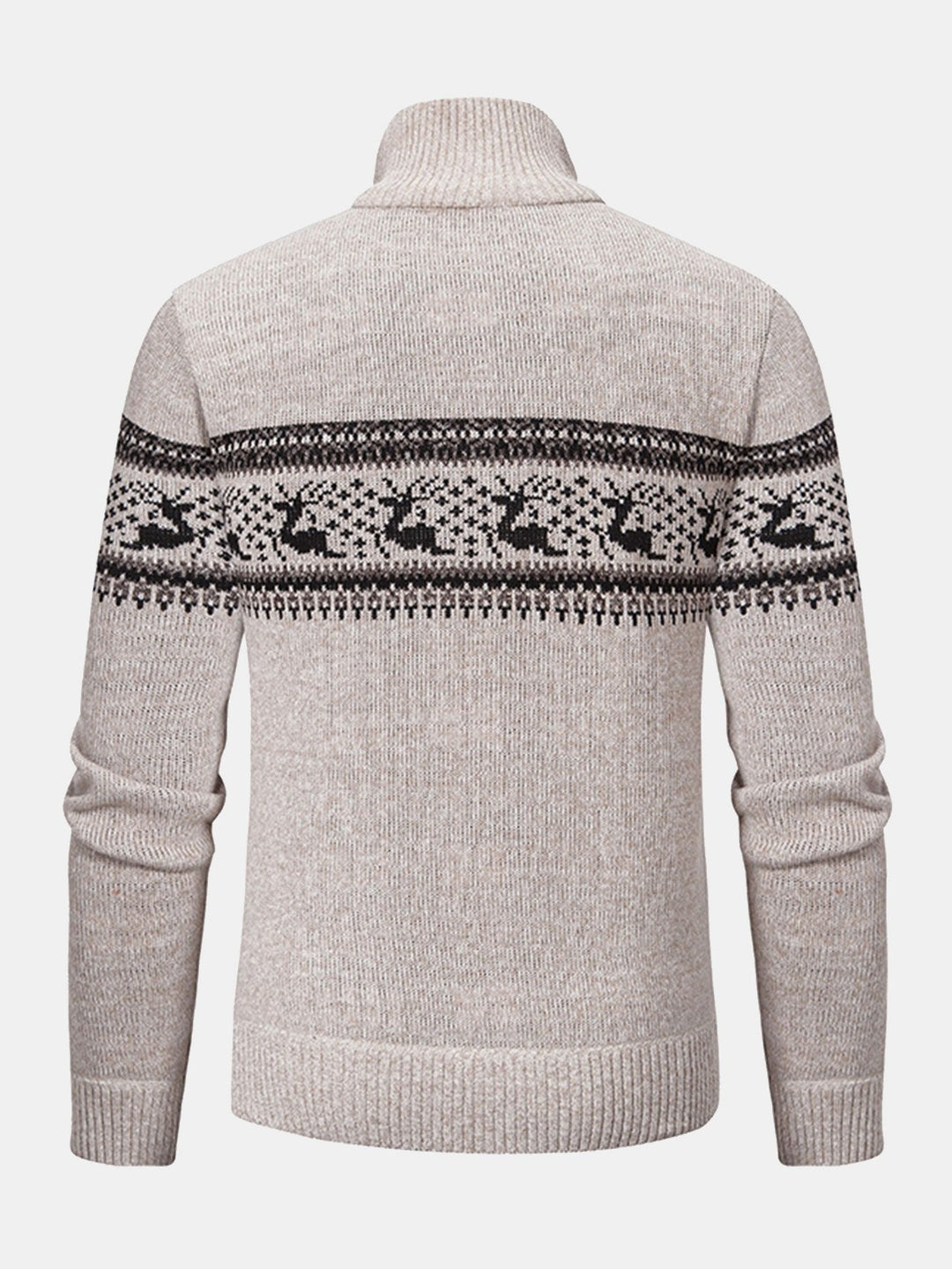 Garry | Stilvoller Elchdruck Viertel-Reißverschluss Pullover für Komfort und Vielseitigkeit