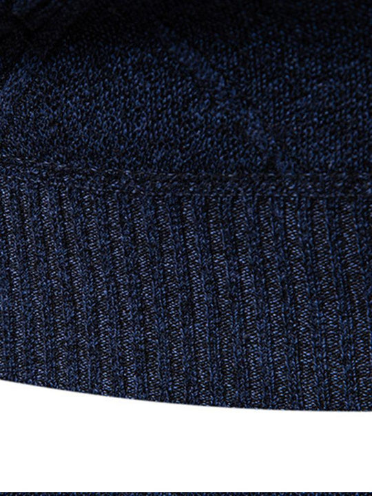 Lester | Stylish Geometric Rhombus Pattern Knit Sweater