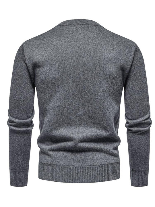 Lester | Stylish Geometric Rhombus Pattern Knit Sweater