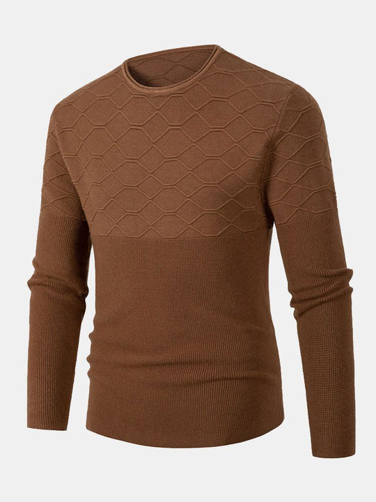 Celzo | Stylish Slim Fit Knitted Crew Neck Sweater
