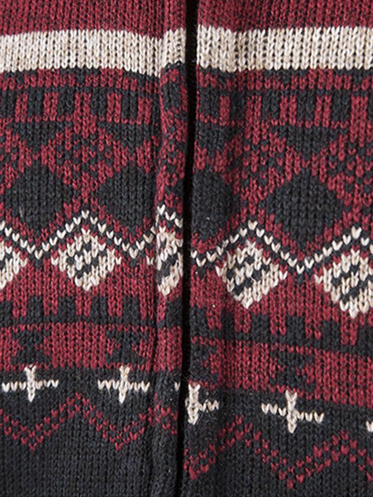 Eldridge | Stylish Geometric Zip-Up Sweater for Comfort