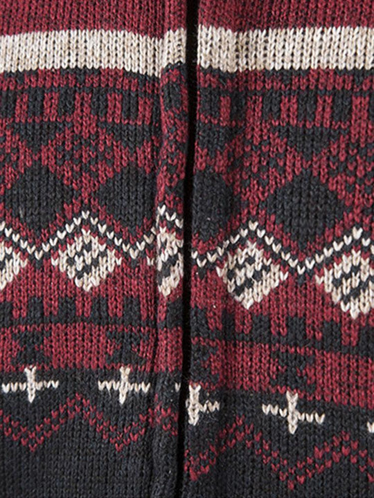 Eldridge | Stylish Geometric Zip-Up Sweater for Comfort