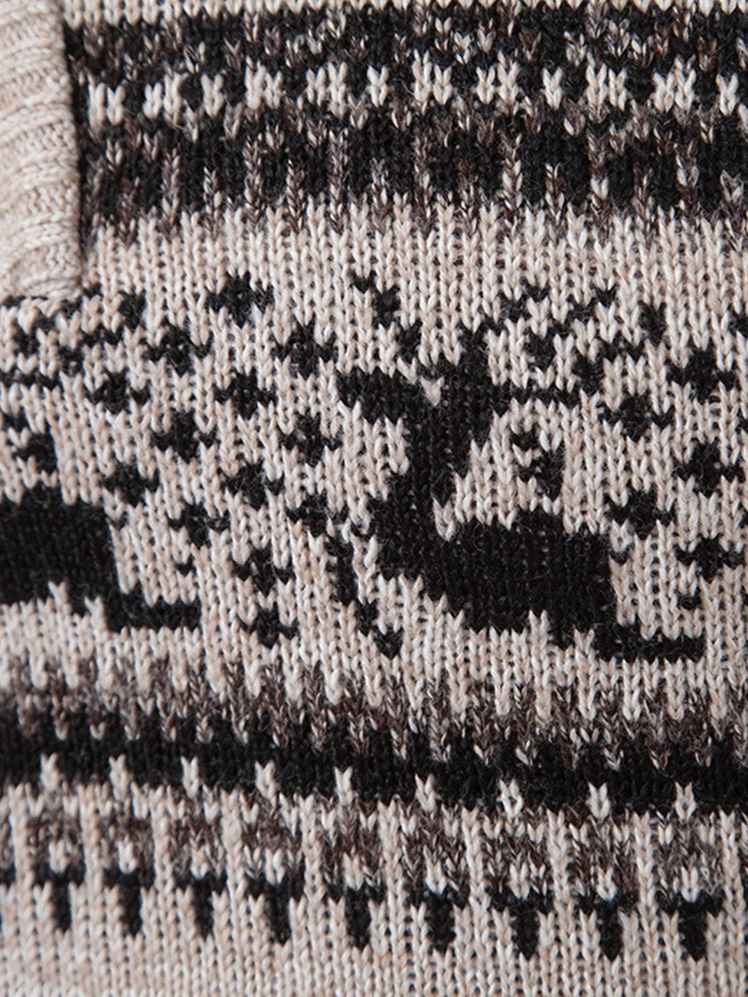 Garry | Stilvoller Elchdruck Viertel-Reißverschluss Pullover für Komfort und Vielseitigkeit