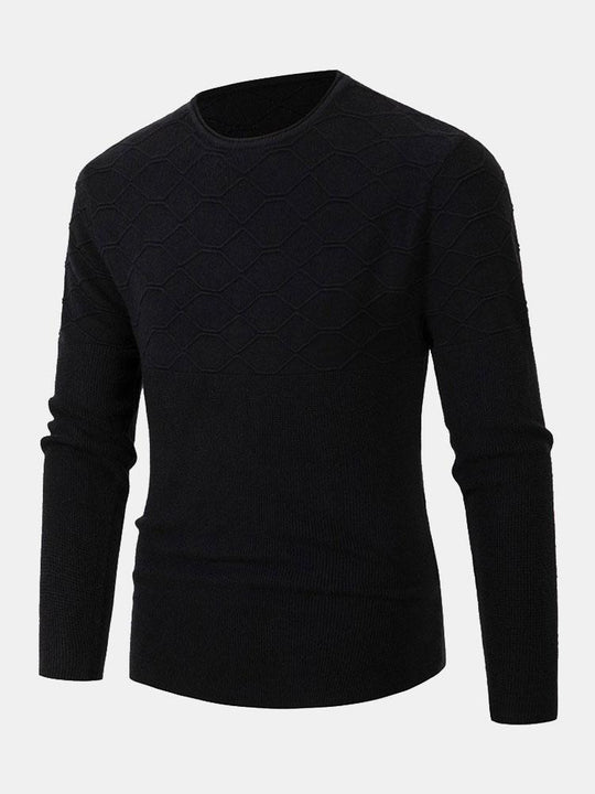 Celzo | Stylish Slim Fit Knitted Crew Neck Sweater