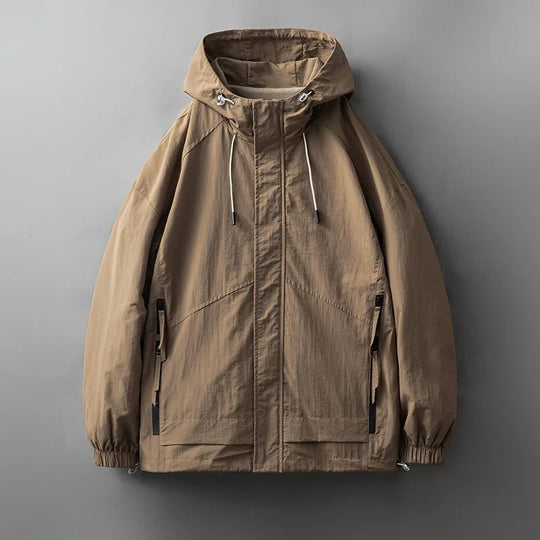 Rui | Robuste wasserdichte Jacke mit sicheren Reißverschlusstaschen