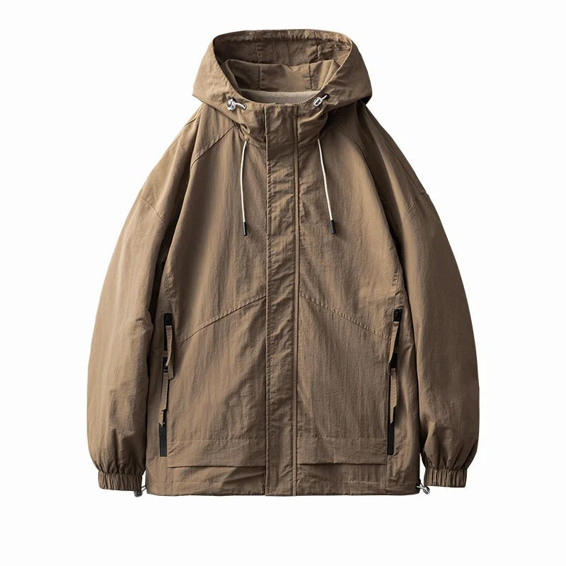 Rui | Robuste wasserdichte Jacke mit sicheren Reißverschlusstaschen
