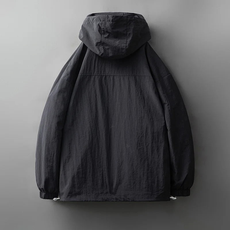 Rui | Robuste wasserdichte Jacke mit sicheren Reißverschlusstaschen