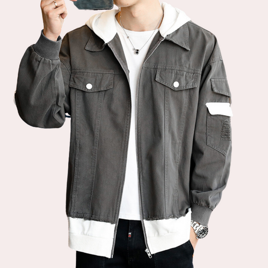 Milen | Stilvoller Denim-Hoodie für Herren