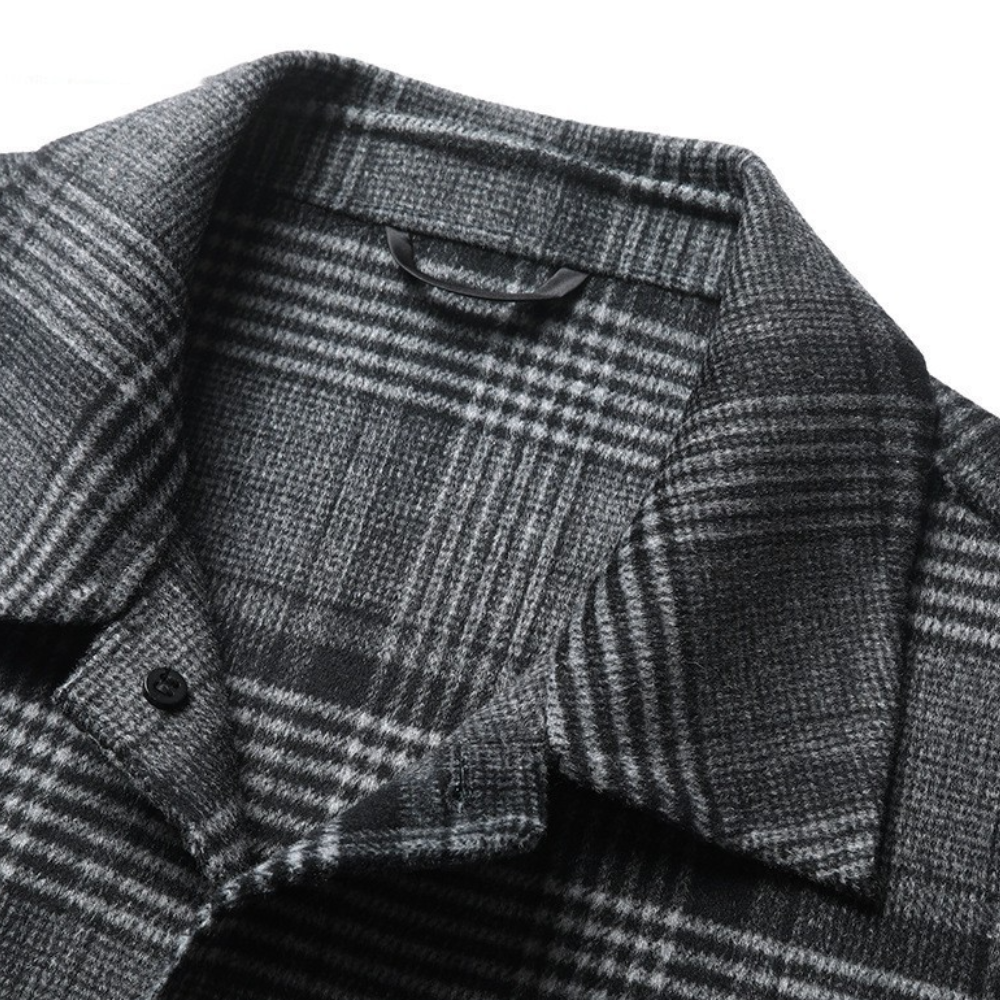 Joshua | Eleganter Karierter Mantel, stilvoll und warm für Männer