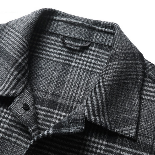 Joshua | Eleganter Karierter Mantel, stilvoll und warm für Männer